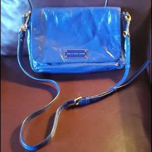 Marc Jacob royal blue patent shoulder bag